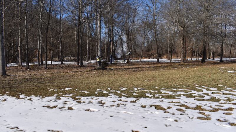 The scene in Albemarle County where one person died in a plane crash just a few miles south of...