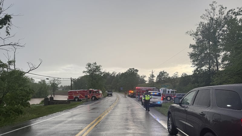 State and County responders searched for a 12-year-old believed to have been swept away in...