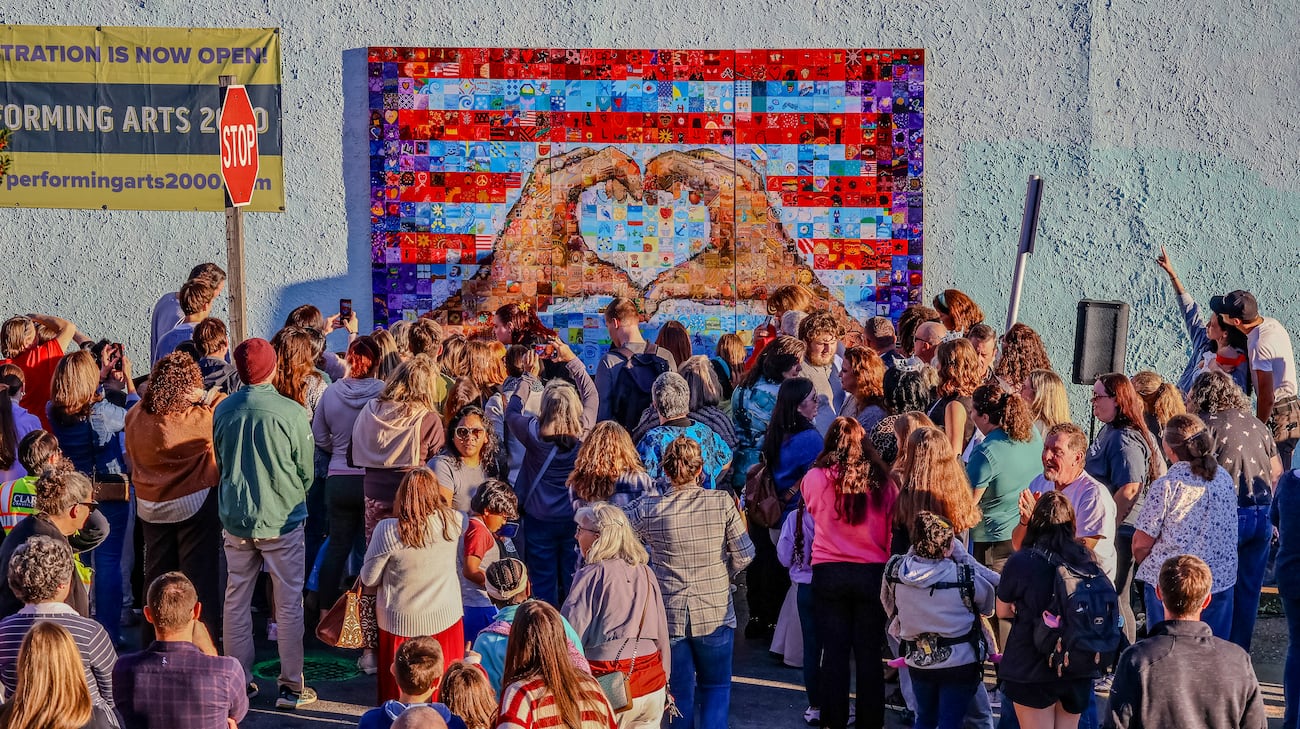 Community Tile Project Louisa community members leave their mark on Main Street with new mural