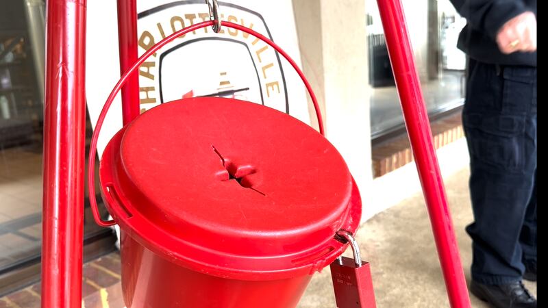 Members of Charlottesville Volunteer Fire spent the day raising money for the Salvation Army