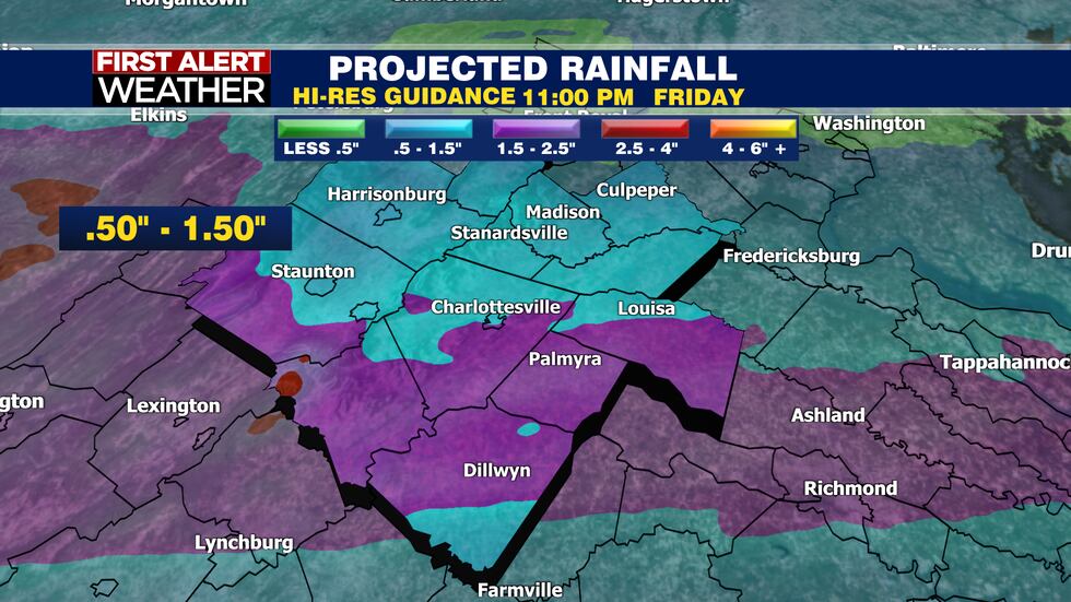 Rain Developing Tonight. Soaking Wet Friday and Finish to January