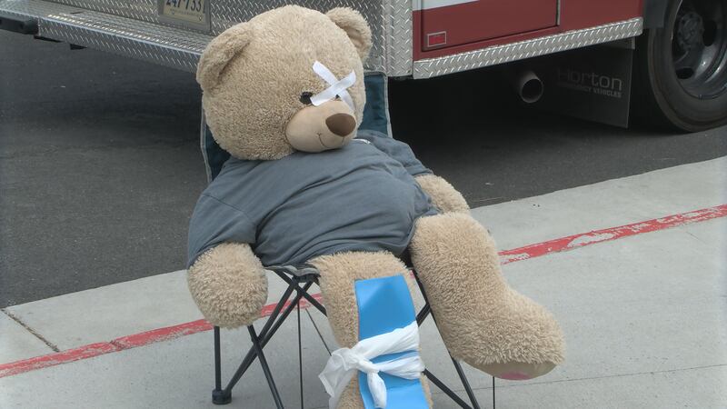 The teddy bear clinic helped children face their fears.