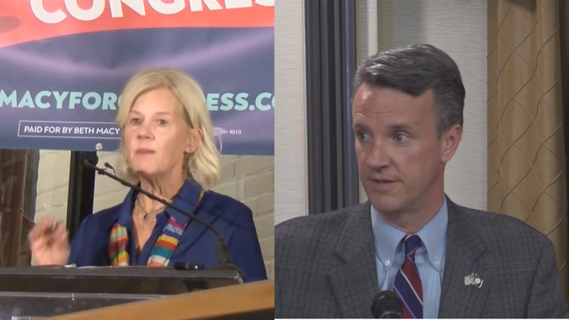 Only two out of four candidates remain in Macy and Republican Incumbent Ben Cline.