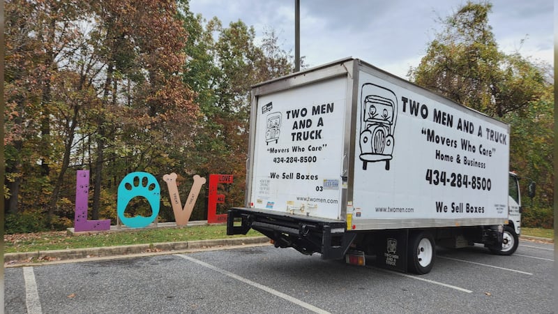 Two Men and a Truck at Charlottesville-Albemarle SPCA