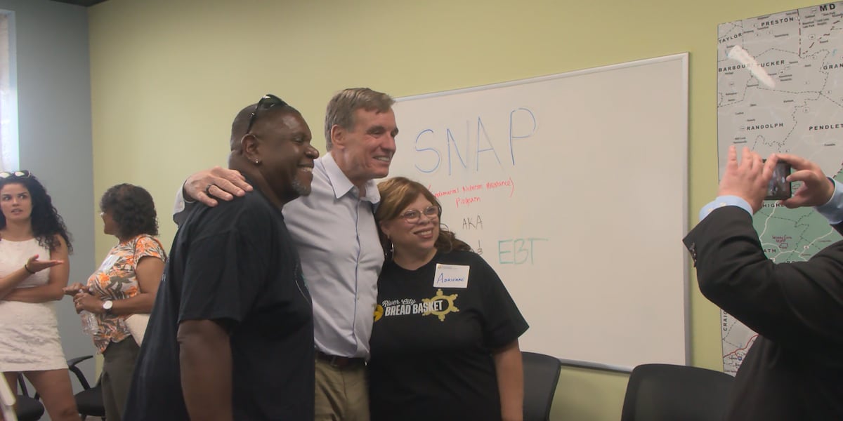 Sen. Warner visits Central Virginia food banks, warns of budget bill impacts
