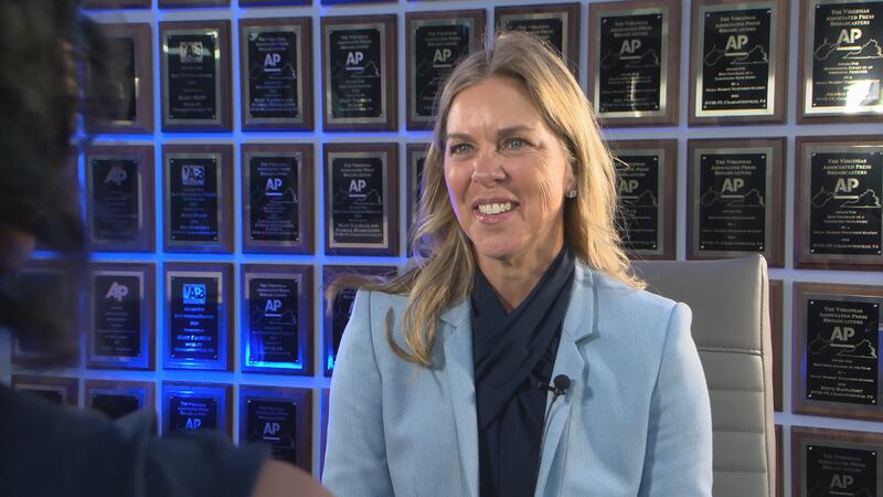 Virginia First Lady Suzanne Youngkin discusses her "Women Plus Girls Initiative" aimed at...