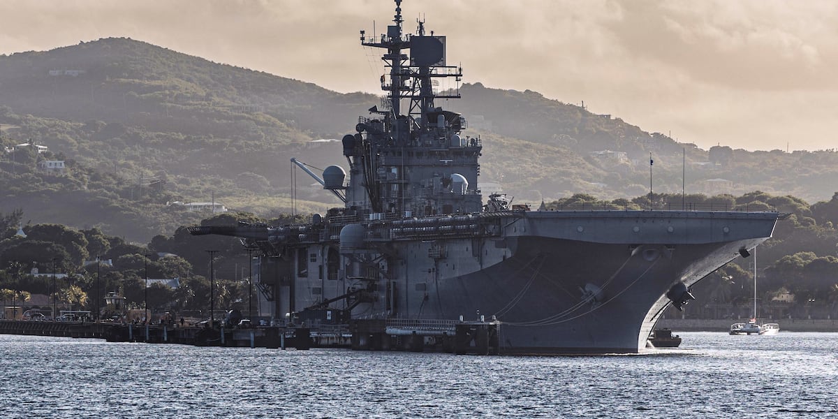 Declered Marine declared dead after falling overboard in Caribbean