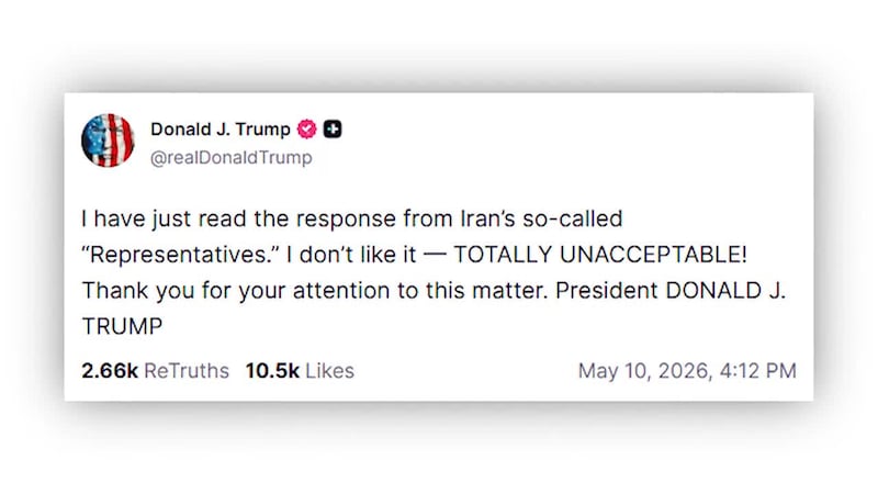 Iran sent its response to the latest U.S. proposal to end the Iran war, but President Donald...
