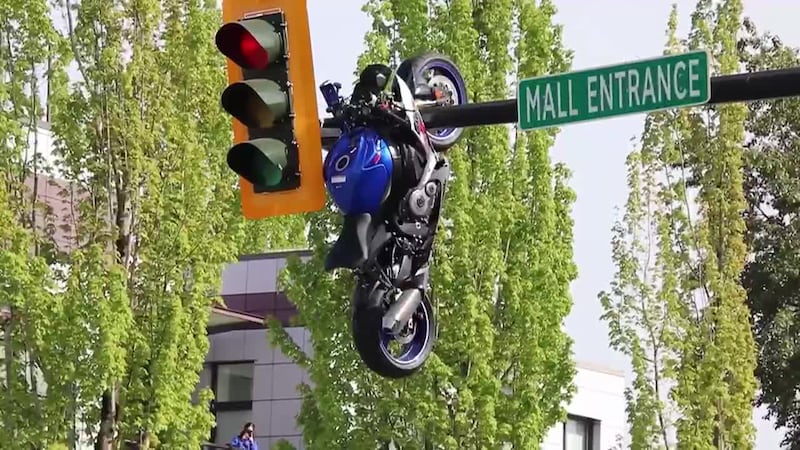 Police say the motorcyclist sustained serious but non-life-threatening injuries and was taken...