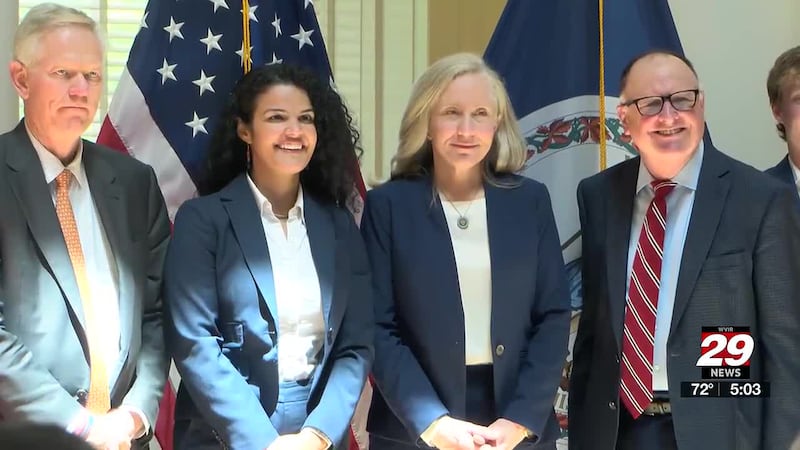 Governor Abigail Spanberger signed new legislation Tuesday, May 12, at the University of...