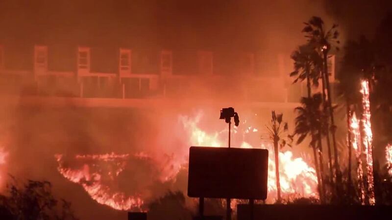 Celebrities, including Cher, Dick Van Dyke and his wife, were among the evacuees. (CNN, Monika...